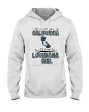 Louisiana Girl Life Took Me To California Hooded Sweatshirt tile