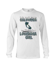 Louisiana Girl Life Took Me To California Long Sleeve Tee tile