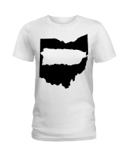 MAP PUERTO RICO IN OHIO Ladies T-Shirt tile