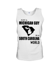 MICHIGAN GUY IN SOUTH CAROLINA Unisex Tank tile