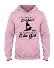 OHIO GIRL LIFE TOOK ME TO ENGLAND Hooded Sweatshirt front