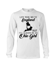 OHIO GIRL LIFE TOOK ME TO ENGLAND Long Sleeve Tee tile