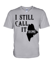 Maine i still call it home V-Neck T-Shirt tile