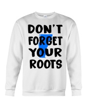 Vermont Map Don't Forget Your Roots Crewneck Sweatshirt tile