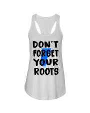 Vermont Map Don't Forget Your Roots Ladies Flowy Tank tile