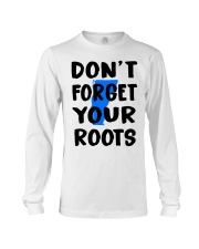 Vermont Map Don't Forget Your Roots Long Sleeve Tee tile