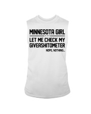 Minnesota girl let me check my giveshitometer Sleeveless Tee tile
