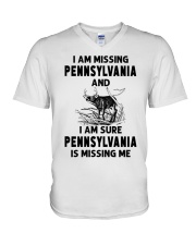 Pennsylvania Is Missing Me V-Neck T-Shirt tile