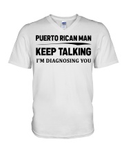 Puerto Rican Man - I'm Diagnosing V-Neck T-Shirt tile
