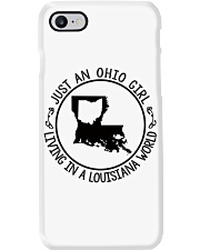 OHIO GIRL LIVING IN LOUISIANA Phone Case tile