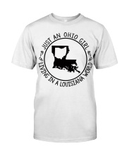 OHIO GIRL LIVING IN LOUISIANA Classic T-Shirt tile