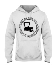 OHIO GIRL LIVING IN LOUISIANA Hooded Sweatshirt tile