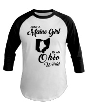 MAINE GIRL IN OHIO Baseball Tee tile