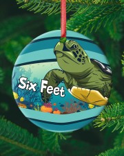 Turtle - Six Feet Circle ornament - single (porcelain) custom-circle-ornament-single-porcelain-lifestyle-10
