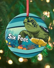 Turtle - Six Feet Circle ornament - single (porcelain) custom-circle-ornament-single-porcelain-lifestyle-11