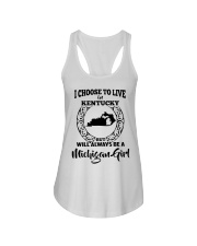 Michigan Girl I Choose To Live In Kentucky Ladies Flowy Tank tile