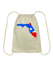 FLAG PUERTO RICO IN FLORIDA Drawstring Bag tile