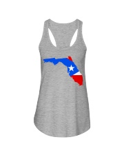FLAG PUERTO RICO IN FLORIDA Ladies Flowy Tank tile