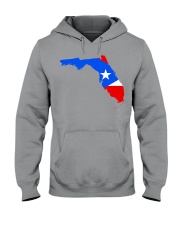 FLAG PUERTO RICO IN FLORIDA Hooded Sweatshirt tile
