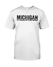 Michigan - My Story Begins Classic T-Shirt tile