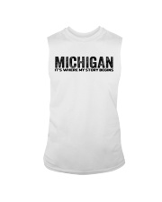 Michigan - My Story Begins Sleeveless Tee tile