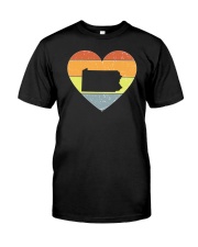 Pennsylvania - Heart Vintage Classic T-Shirt front