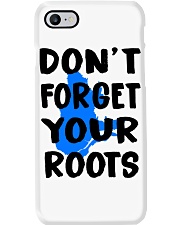 Quebec Map Don't Forget Your Roots Phone Case tile