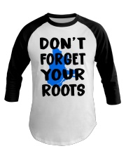 Quebec Map Don't Forget Your Roots Baseball Tee tile