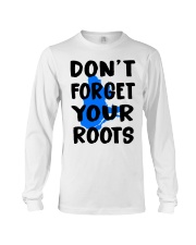 Quebec Map Don't Forget Your Roots Long Sleeve Tee tile