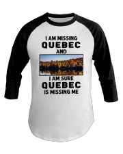 I Am Missing Quebec Baseball Tee tile