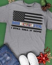 Flag Minnesota- Call It Home Classic T-Shirt apparel-classic-tshirt-lifestyle-back-69