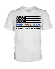 Flag Minnesota- Call It Home V-Neck T-Shirt tile