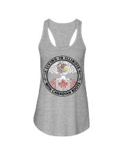 LIVING IN ILLINOIS CANADIAN ROOTS Ladies Flowy Tank tile
