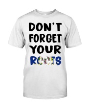 Connecticut Flag Don't Forget Your Roots Classic T-Shirt tile