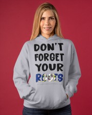 Connecticut Flag Don't Forget Your Roots Hooded Sweatshirt apparel-hooded-sweatshirt-lifestyle-front-86