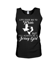 Jersey Girl Life Took Me To Texas Unisex Tank tile