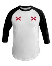 Alabama Flag - Four Leaf Clover Baseball Tee tile
