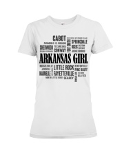 Arkansas girl cities Premium Fit Ladies Tee tile
