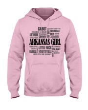 Arkansas girl cities Hooded Sweatshirt front