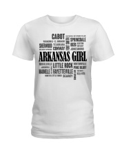 Arkansas girl cities Ladies T-Shirt tile