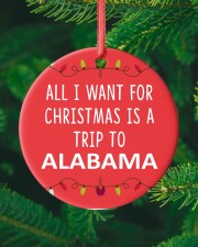 A Trip To Alabama Circle ornament - single (porcelain) custom-circle-ornament-single-porcelain-lifestyle-10