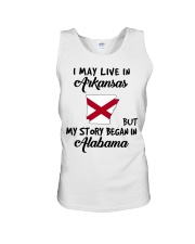 Began In Alabama - Live In Arkansas Unisex Tank tile
