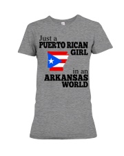 PUERTO RICAN GIRL IN ARKANSAS Premium Fit Ladies Tee tile