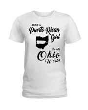 PUERTO RICAN GIRL IN OHIO Ladies T-Shirt tile