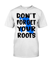 Chicago Map Don't Forget Your Roots Classic T-Shirt tile