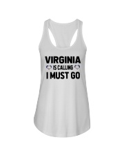 Virginia Is Calling Ladies Flowy Tank tile