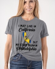 Began In Philadelphia - Live In California Classic T-Shirt apparel-classic-tshirt-lifestyle-front-101