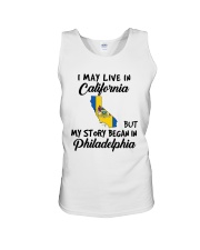 Began In Philadelphia - Live In California Unisex Tank tile