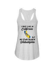 Began In Philadelphia - Live In California Ladies Flowy Tank tile