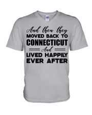 Moved back to Connecticut V-Neck T-Shirt tile